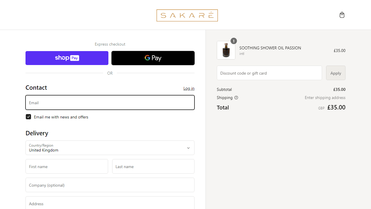 How to apply Sakare coupon code